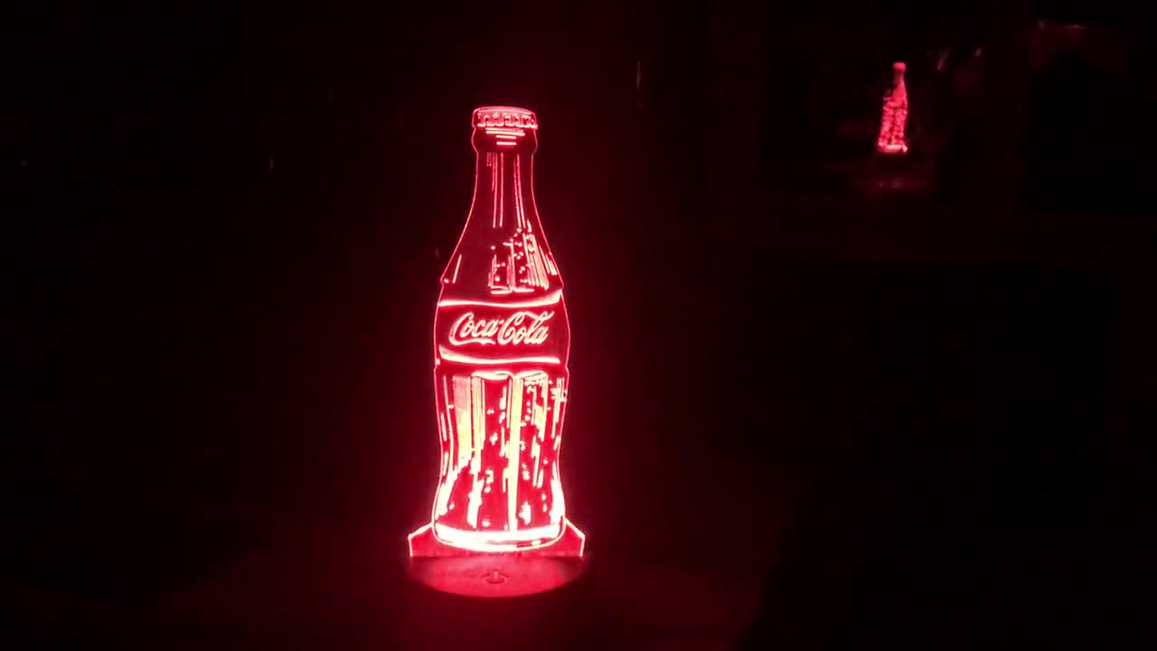 Coca Cola | Night Light | Perfect for Man Cave | Retro Coca Cola