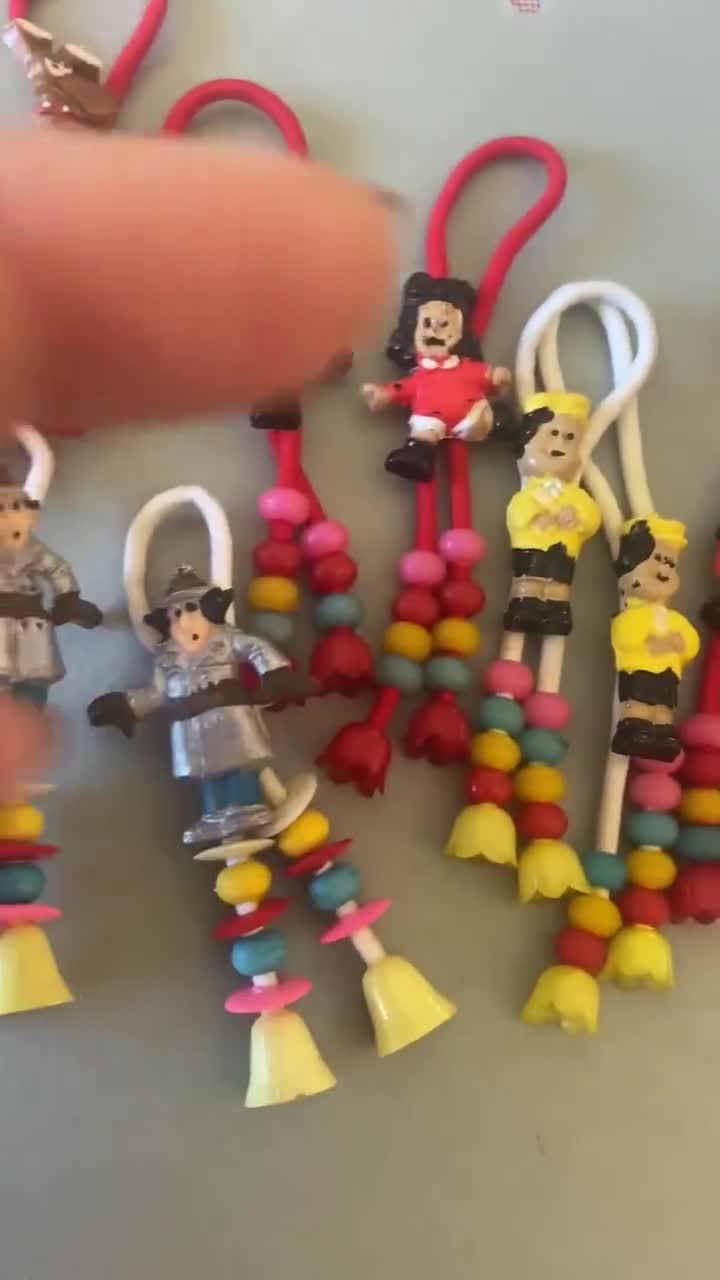 ビーズ付きヘアゴム（フィギュア付き）のヴィンテージペア | 1980年代
