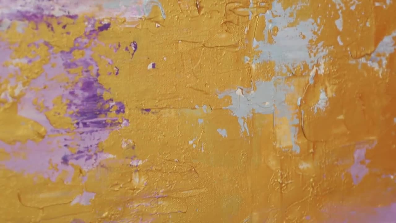 紫と金の抽象画 壁アート 額入り特大オリジナルキャンバス絵画 金の