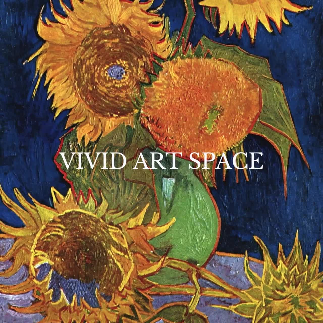 Six Sunflowers by Vincent Van Gogh | Post-impressionist Floral
