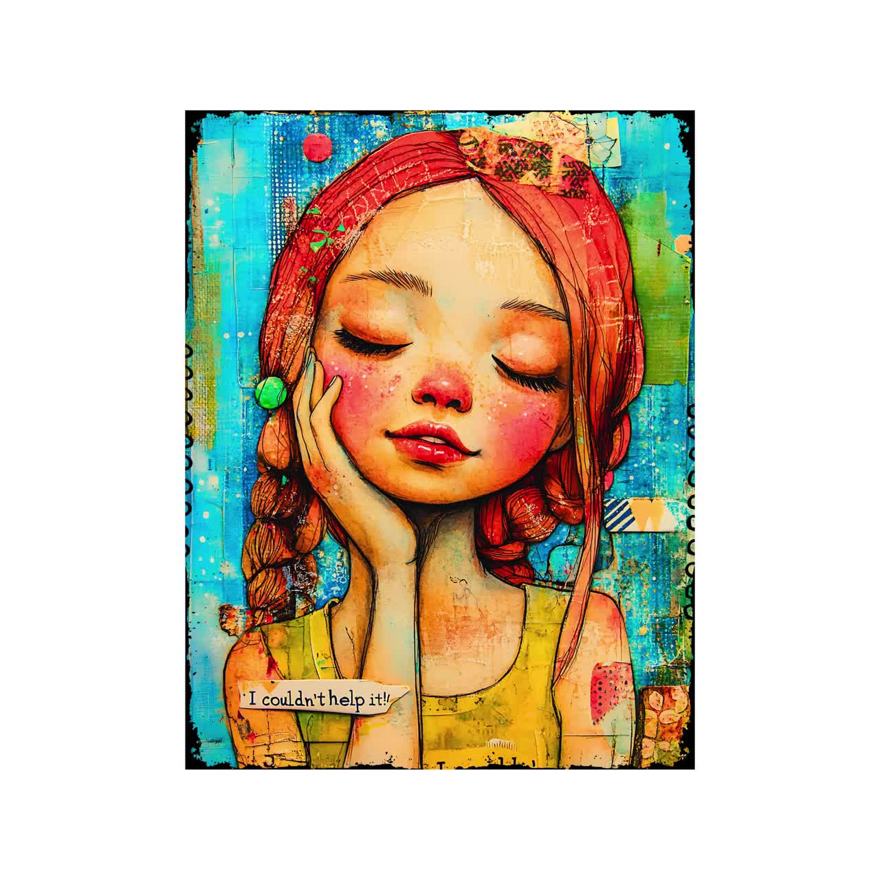 Whimsical Girls Colorful Junk Journal Papers,printable Junk