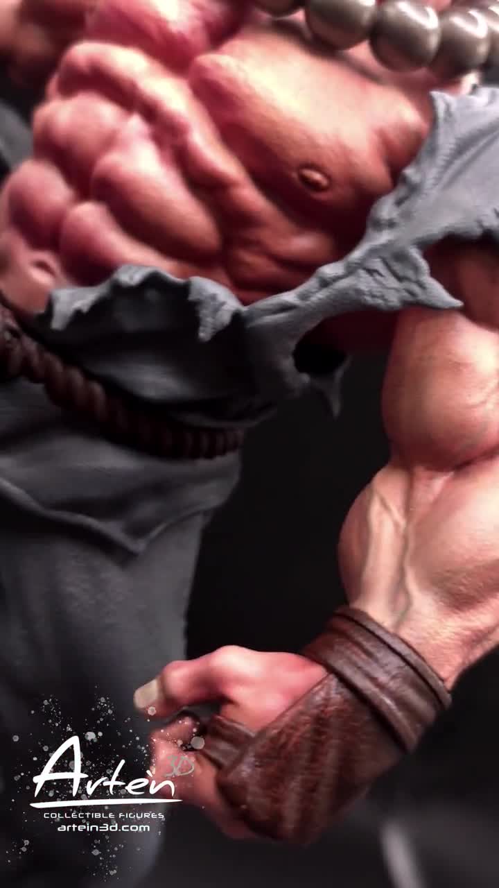 豪鬼 - ストリートファイター（プレミアムバージョン）3Dフィギュア