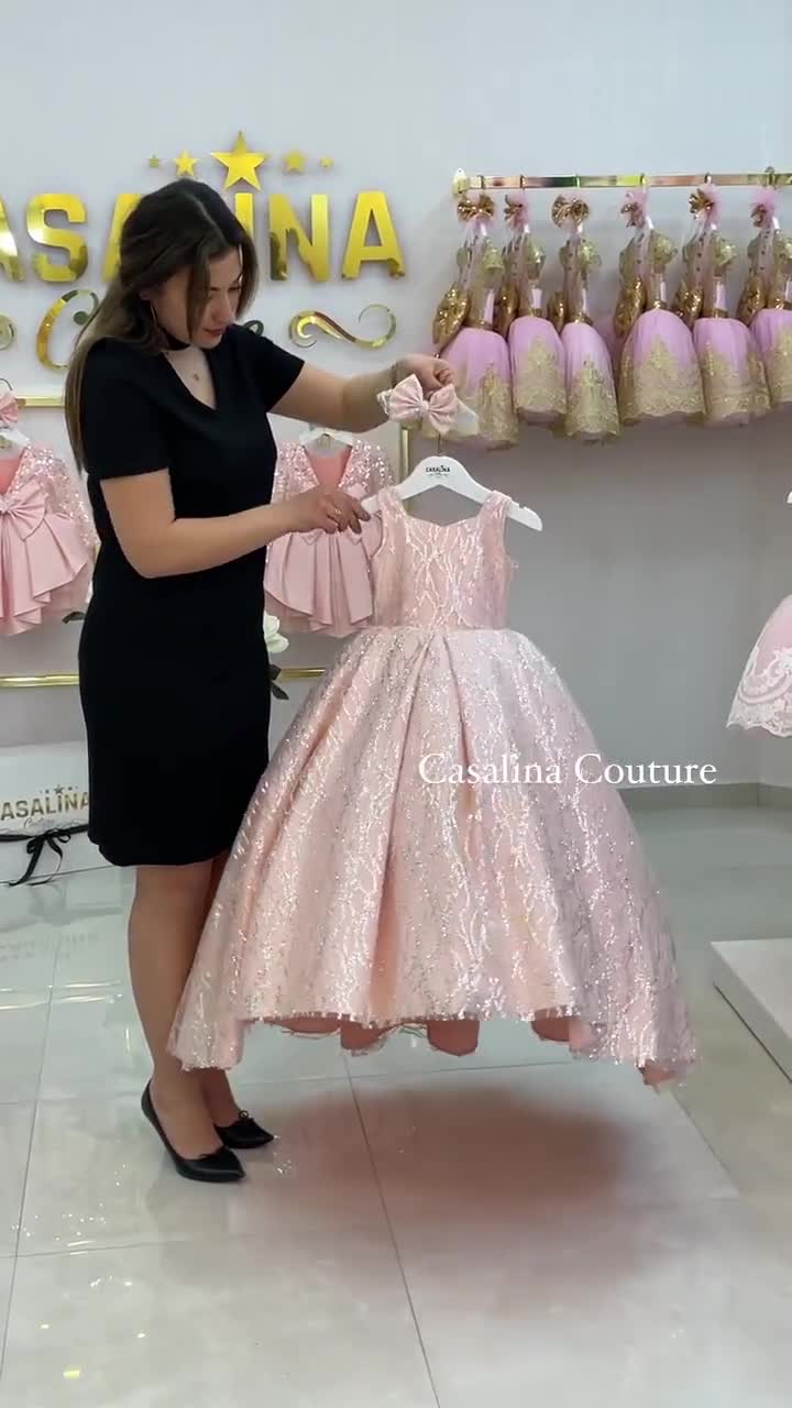 april birthday dress silver powder. Powder Princess baby girls dress , Powder dress, Long tail princess dress, Powder Silver baby girl dress Edition Birthday dress One