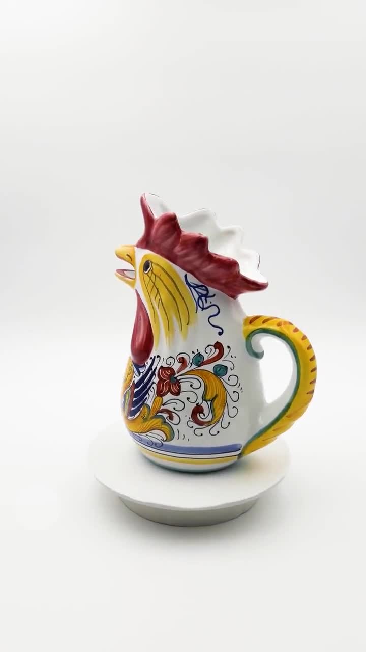 雄鶏のピッチャー・カラフェ・タンカード（ラファエロ風デルータ装飾