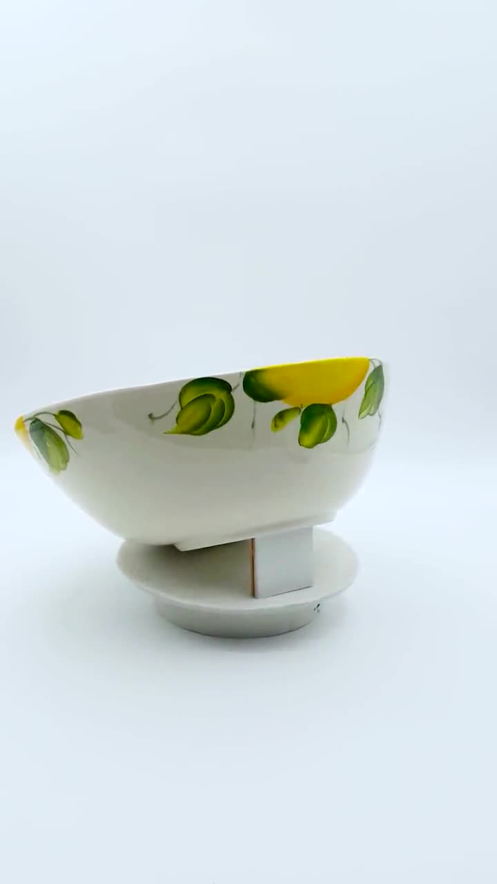 ボロサラダボウル - レモンデコレーションセンターピースボウル 30cm