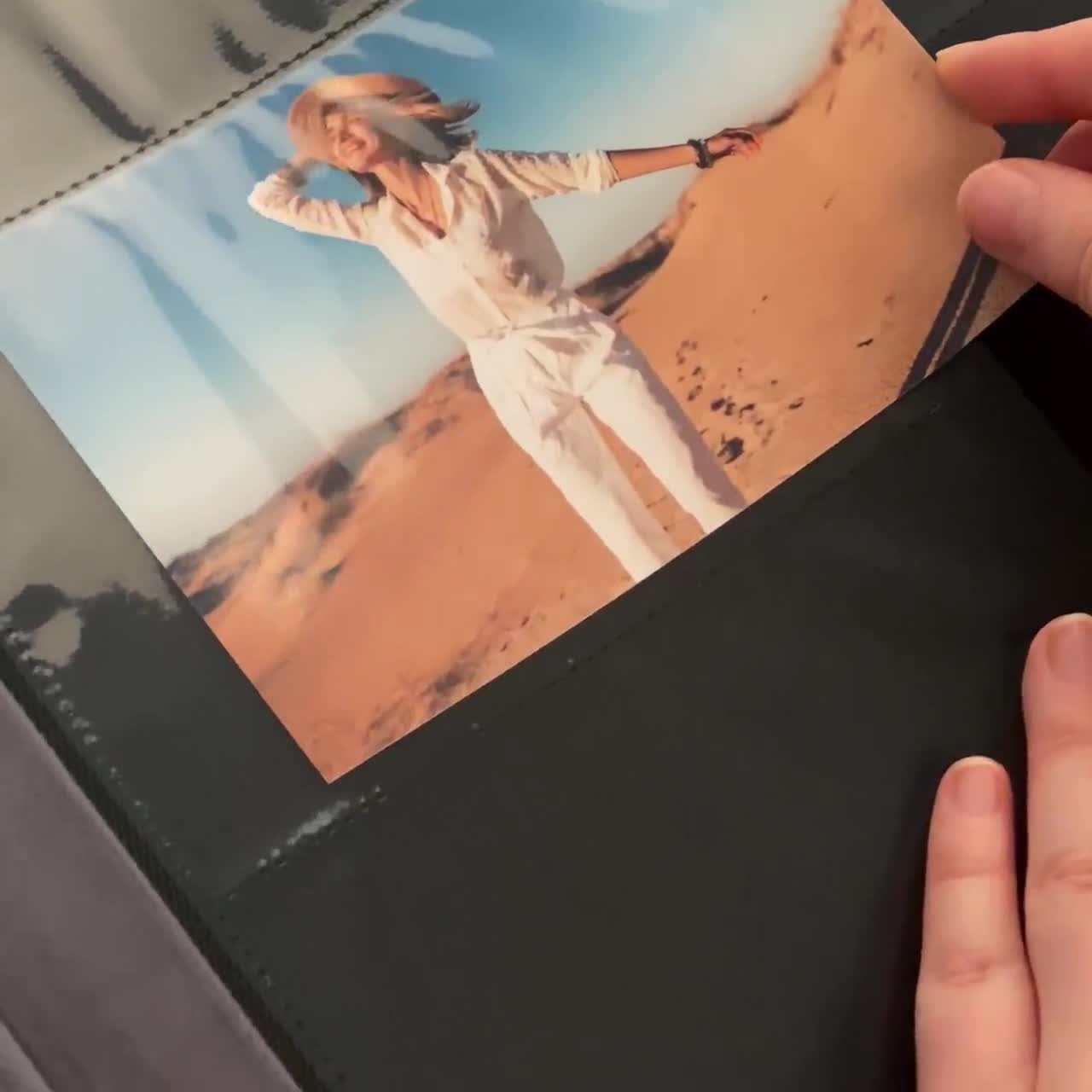 4x6写真用スリーブ付きフォトアルバム、最大1000枚の写真が入る大型