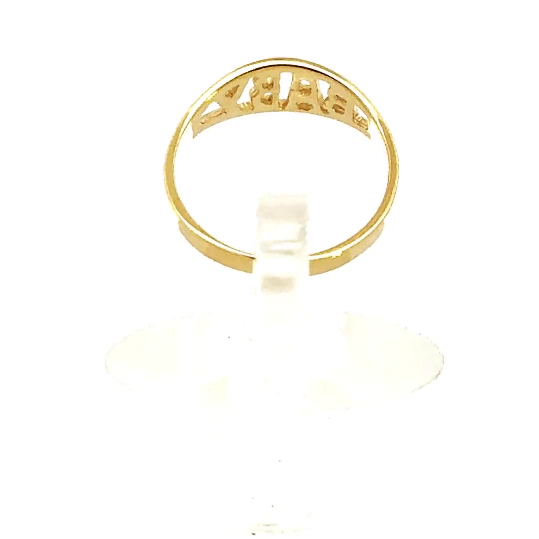 14K Gold Baby Ring – Child's First Jewelry Piece - Etsy