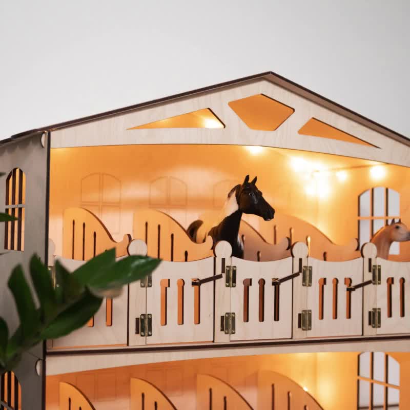 馬小屋 - BREYER Classic - Collecta Deluxe - アーティスト樹脂 - 5