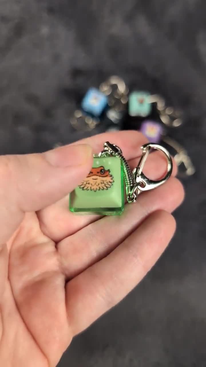 Bearded Dragon Keycap Keychain: Clicky Fidget Toy - Etsy