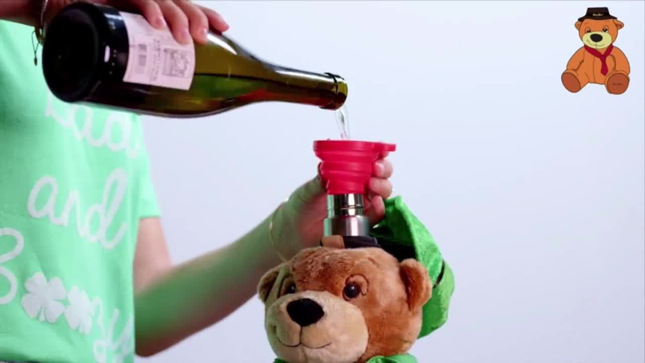 Boozy Bear - Danny Boy - Novelty Drinking Alcohol Gift W Hidden