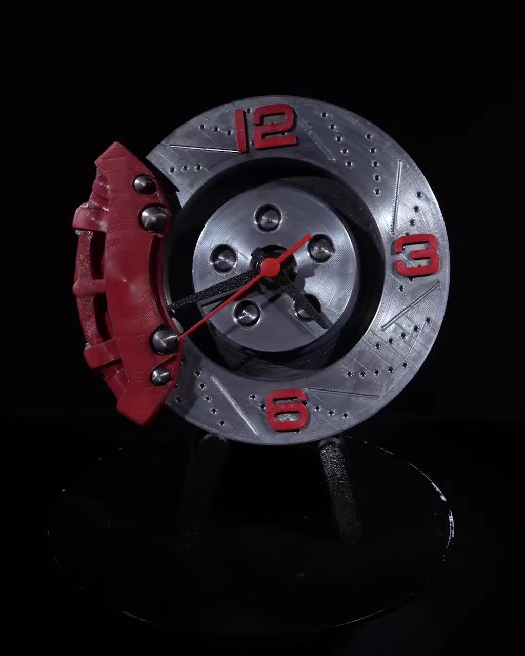 3Dプリントブレーキディスク壁掛け時計 - レーシングデコレーション