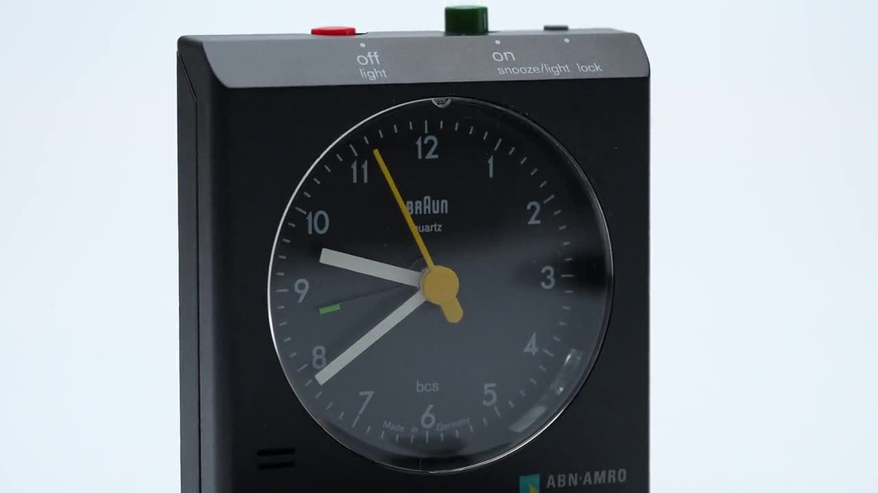 Braun AB 314 SL Travel Alarm Clock – ABN Amro Edition, German