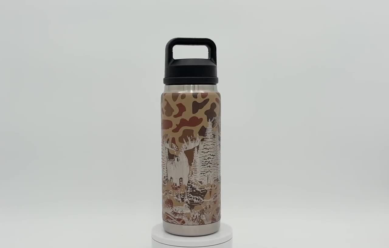 Hunting Camo Yeti Rambler / Laser Engraved Moose Elk Deer Hunting
