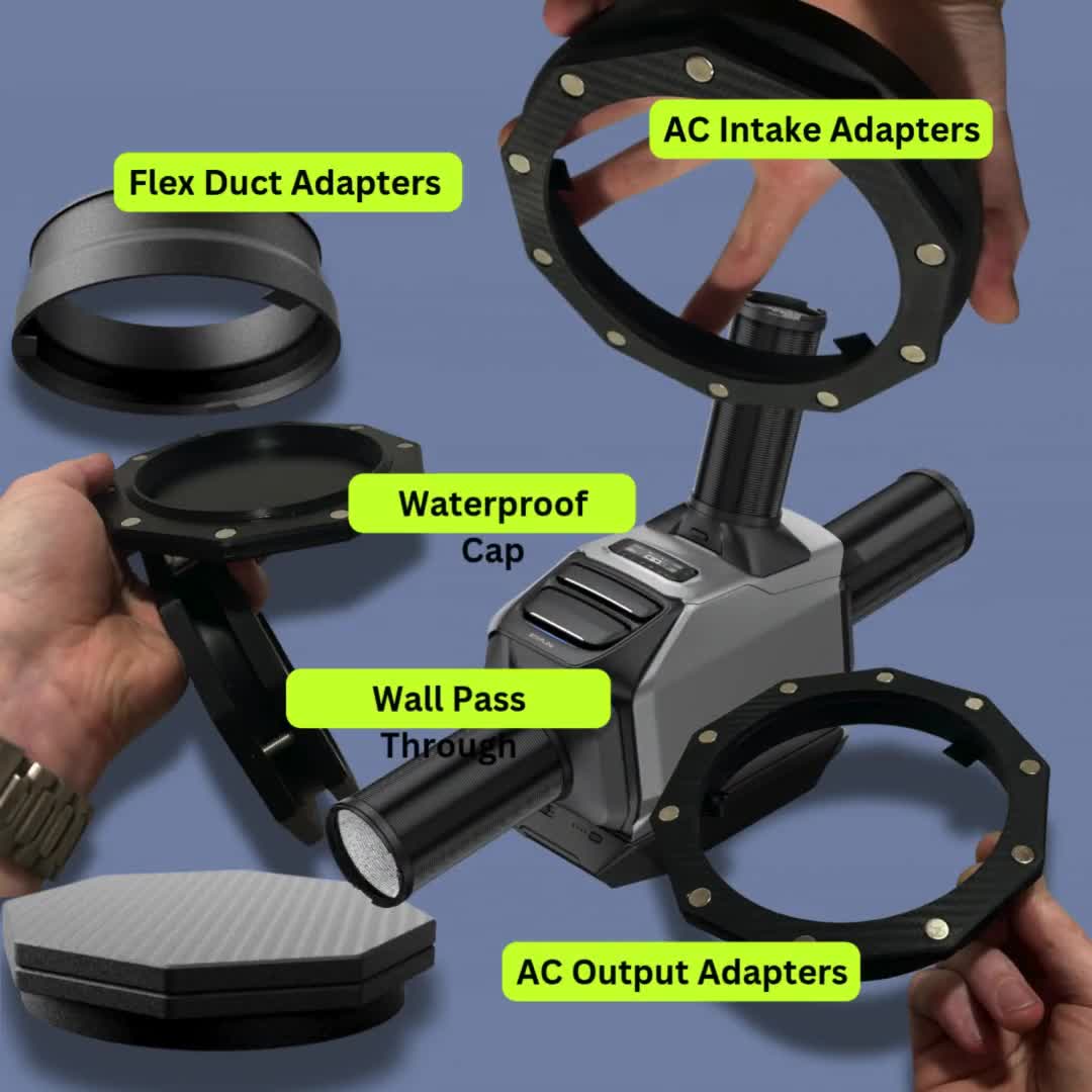 EcoFlow Wave 2 ポータブル AC 排気アクセサリ: マグネットカップ