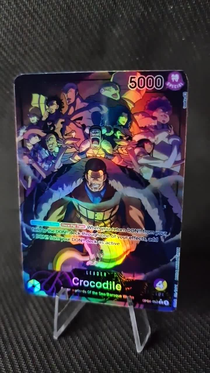 One Piece Proxy Card Holo - Crocodile Leader OP04-058 Alt Art - Etsy