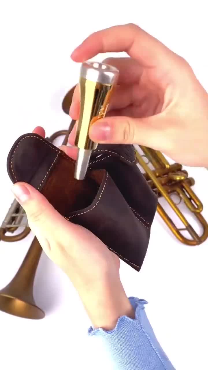 トランペットマウスピースポーチ KGUBrass ダブルハンドメイド