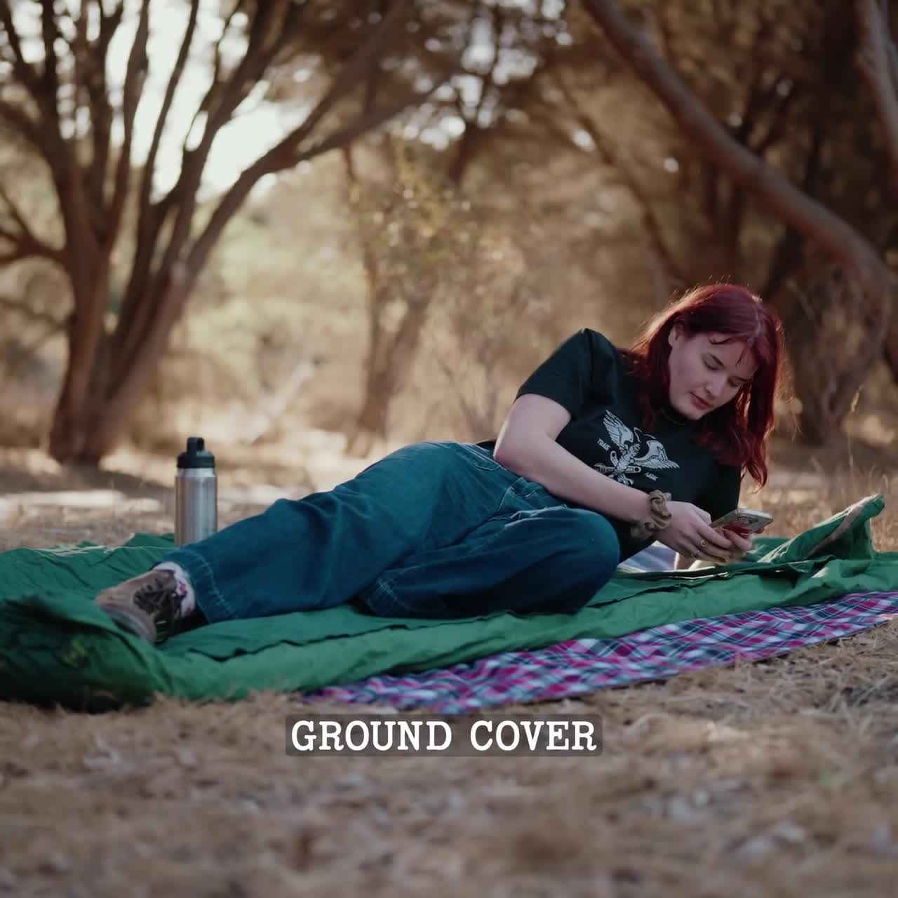 Drifter Waterproof Waxed Canvas Poncho, Waxed Cotton Camping Rain