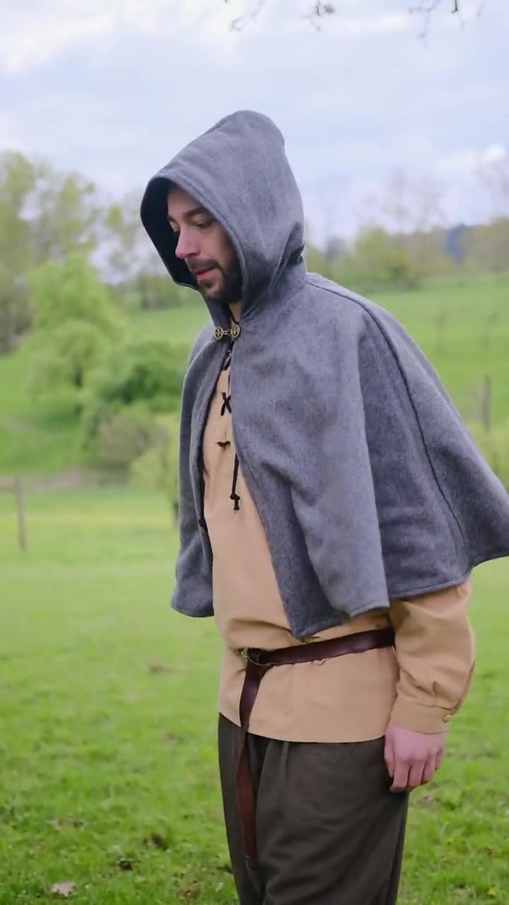 Half-length Open Hood, Short Cape With Round Hood, Overcoat