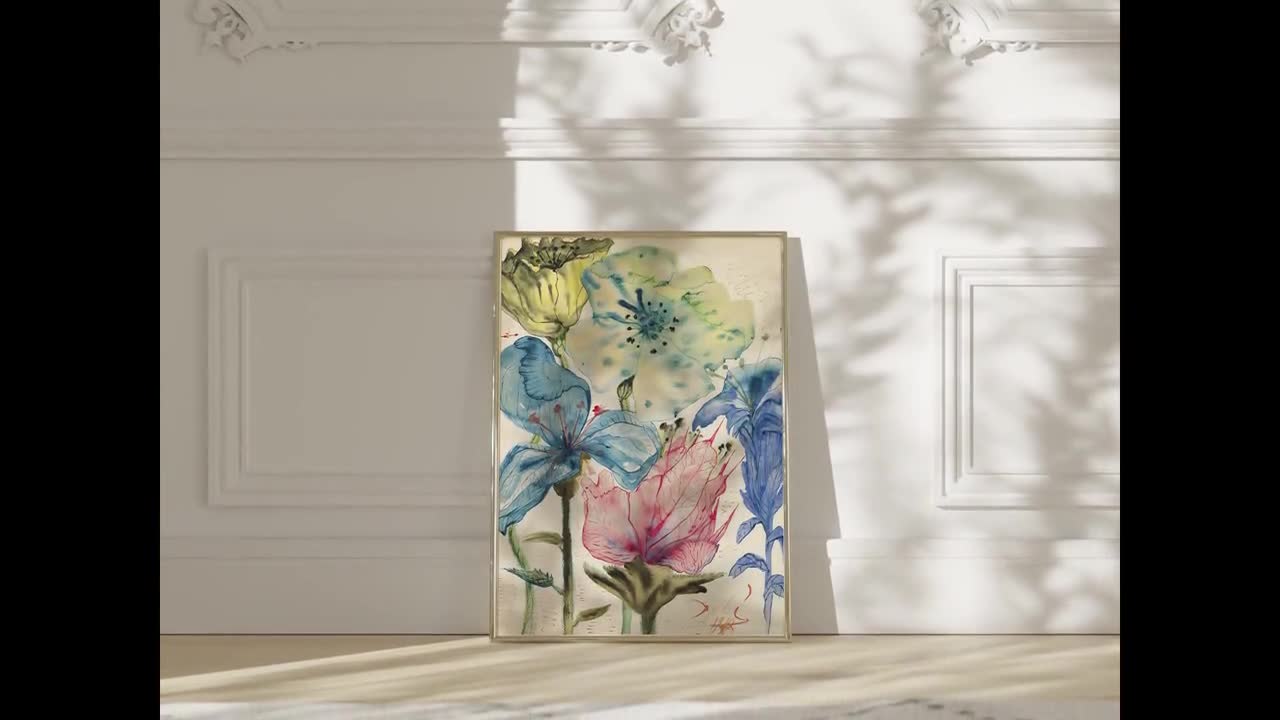 サルバドール・ダリの花 1948 プリント、サルバドール・ダリ展ポスター