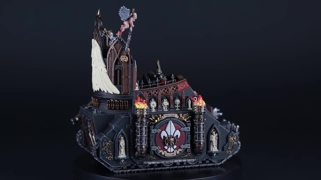 Hand Painted Exorcist Tank Adepta Sororitas Warhammer 40k Box-art
