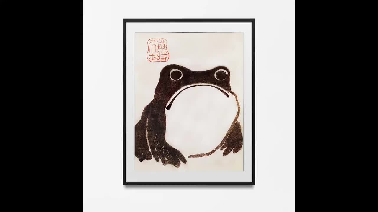 松本豊治「カエル」の版画、日本の木版複製 - Etsy 日本