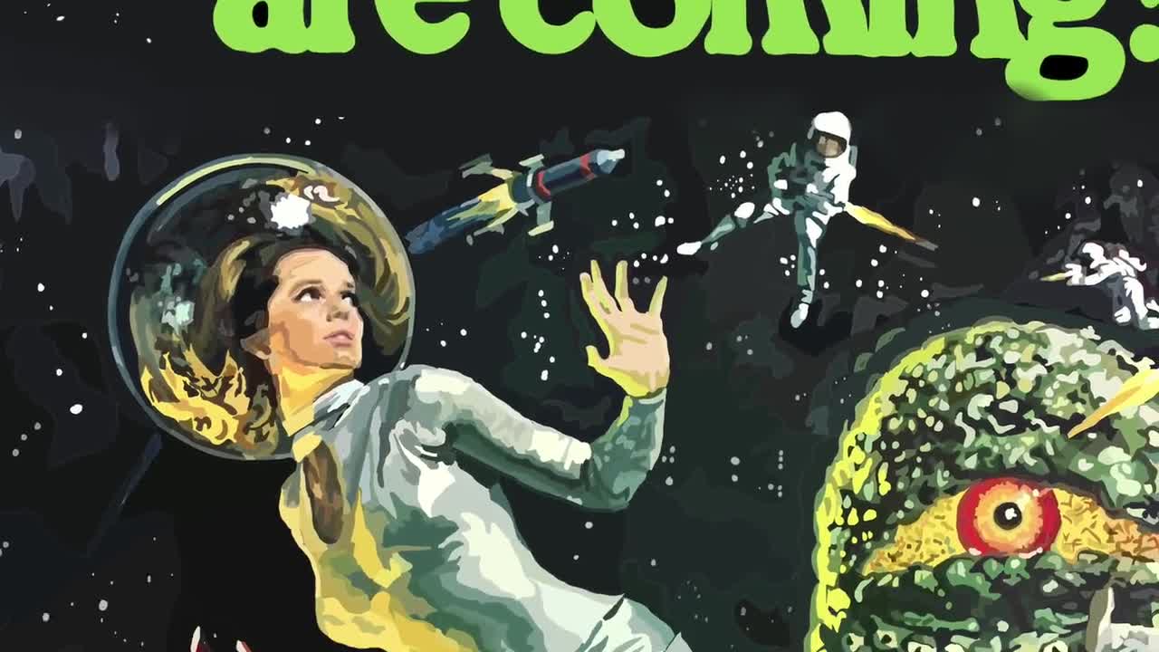 The Green Slime Movie Poster: Retro Sci-fi Art Digital Download