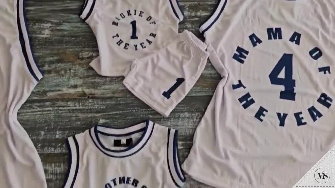 Family Basketball Set - Personalized Jerseys for Mom, Dad & Baby
