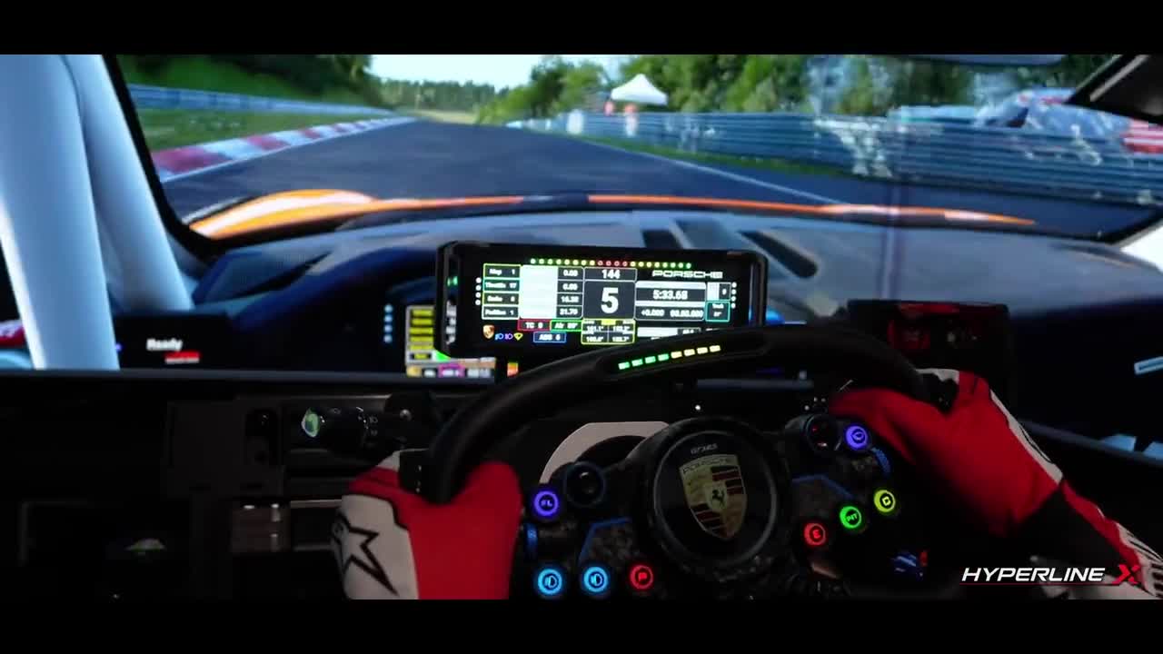7.8インチUSBシムレーシングディスプレイ：HyperLine-X DDUダッシュ