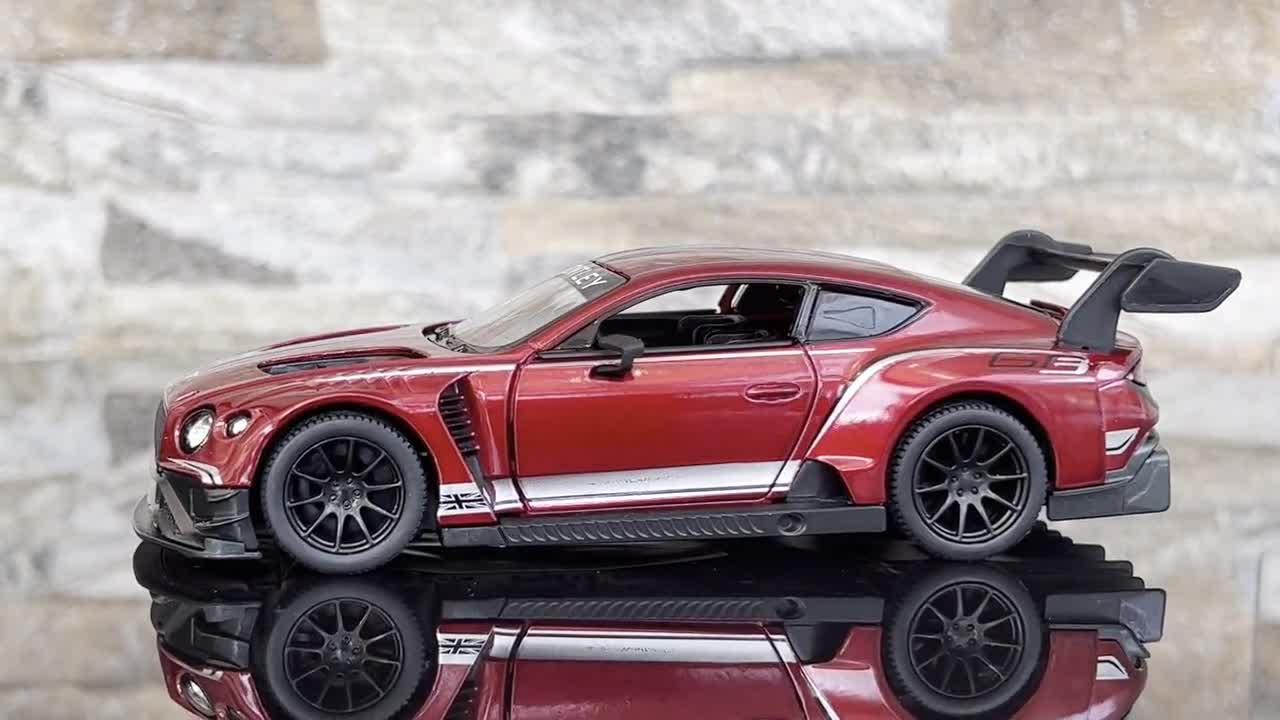 Bentley Continental GT3 Model Car | 1:38 Scale Diecast Collectible