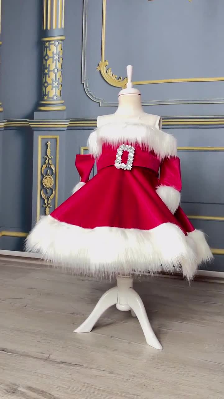 Girls Santa Claus Dress: Festive Christmas Outfit