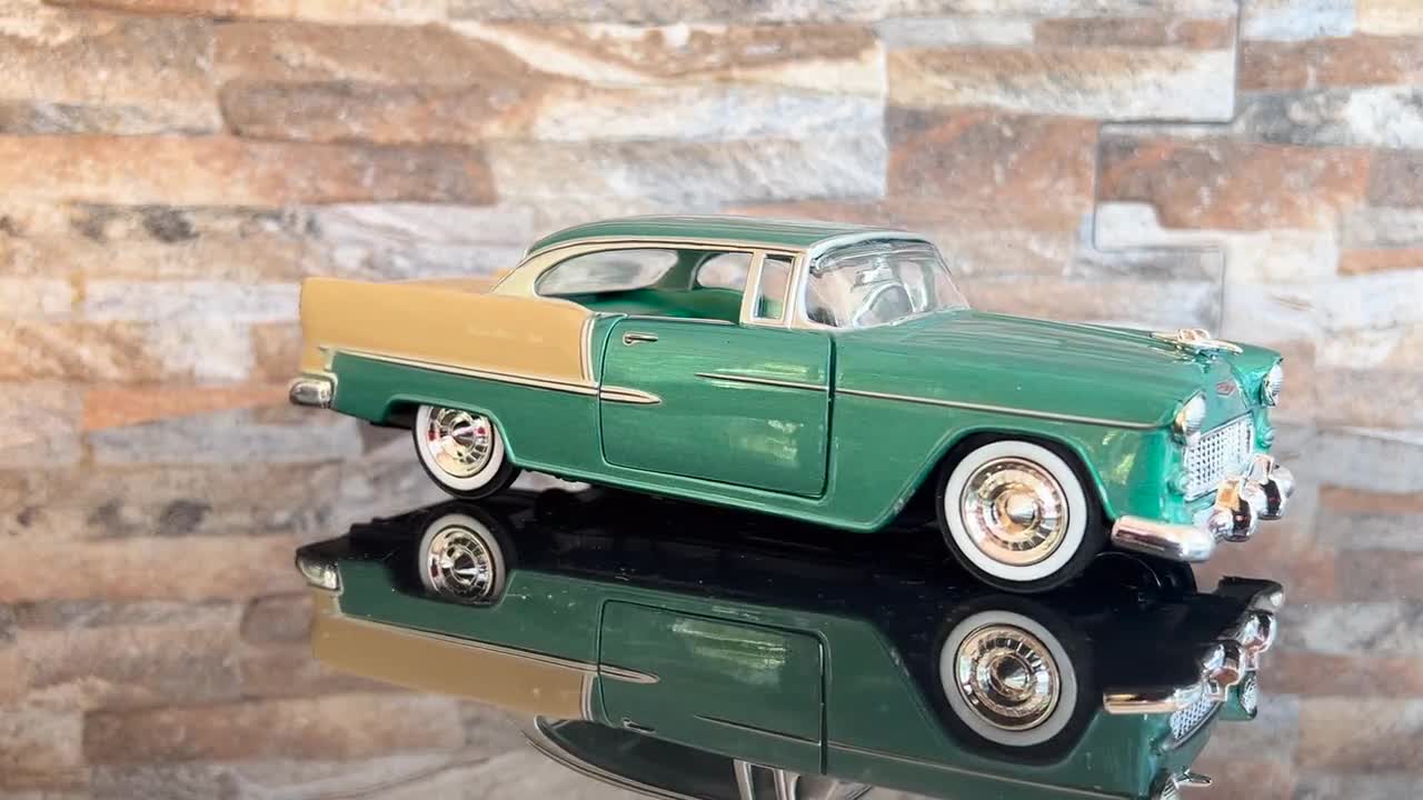 シボレー ベルエア 1955、モデルカー、1:24スケールモデルカー、ダイ