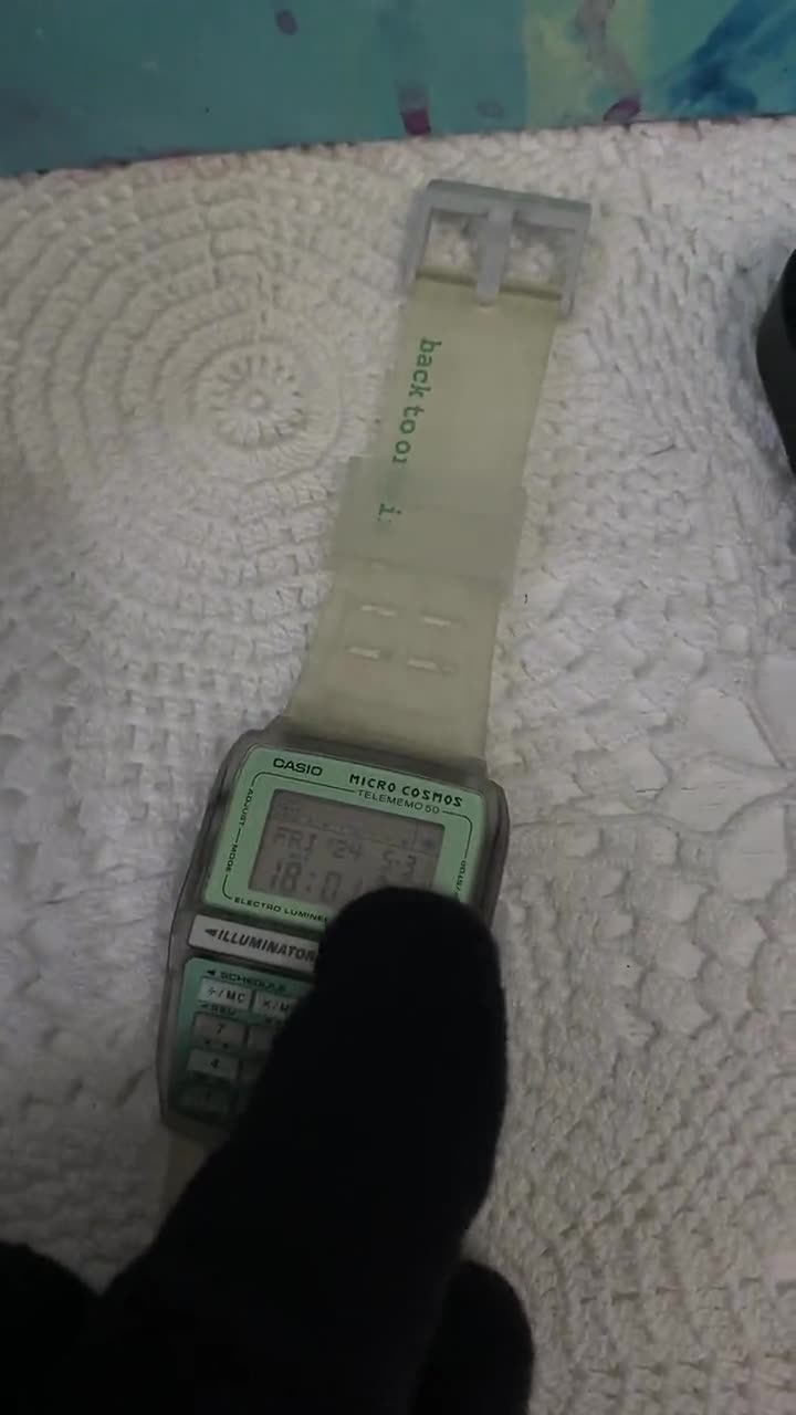 RARE Nos Casio Micro Cosmos Telememo 50 Dbc-63 Databank Memory
