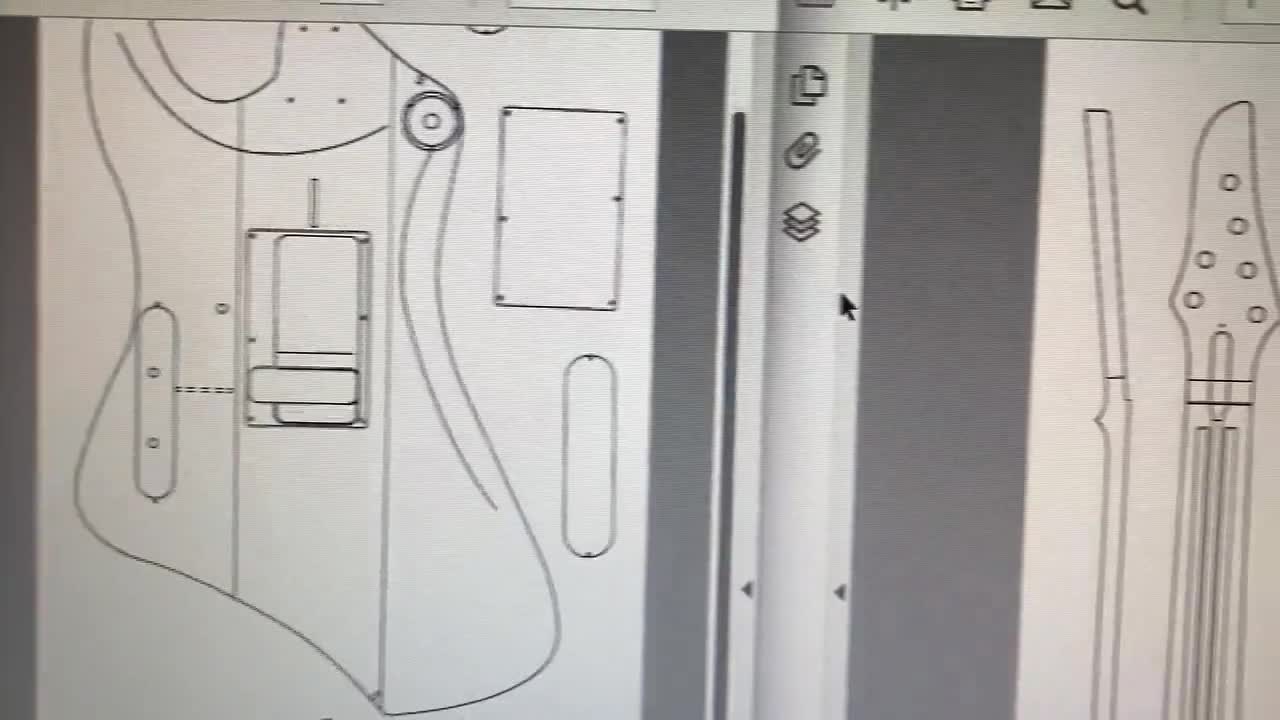 カスタム ファイアーバード ギター CNC デジタル設計図、Wilde Fyre