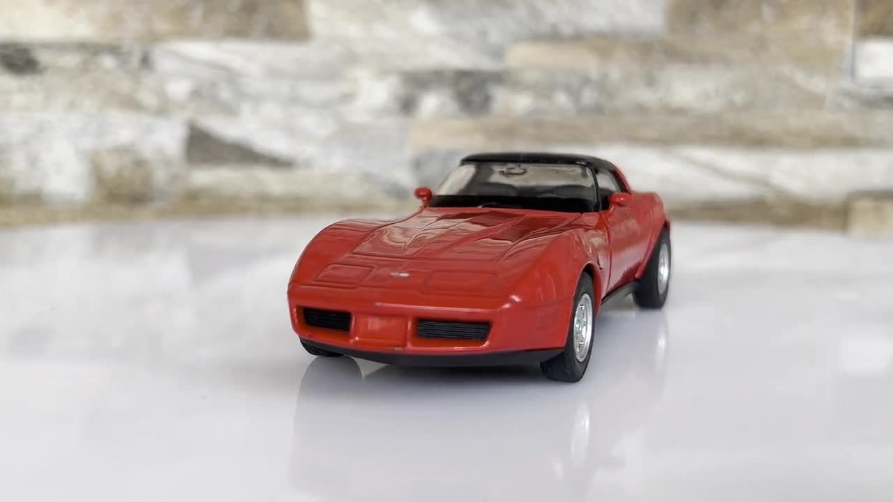 Chevrolet Corvette 1982, 1/36 Diecast Car, 1/36 Scale Model Car