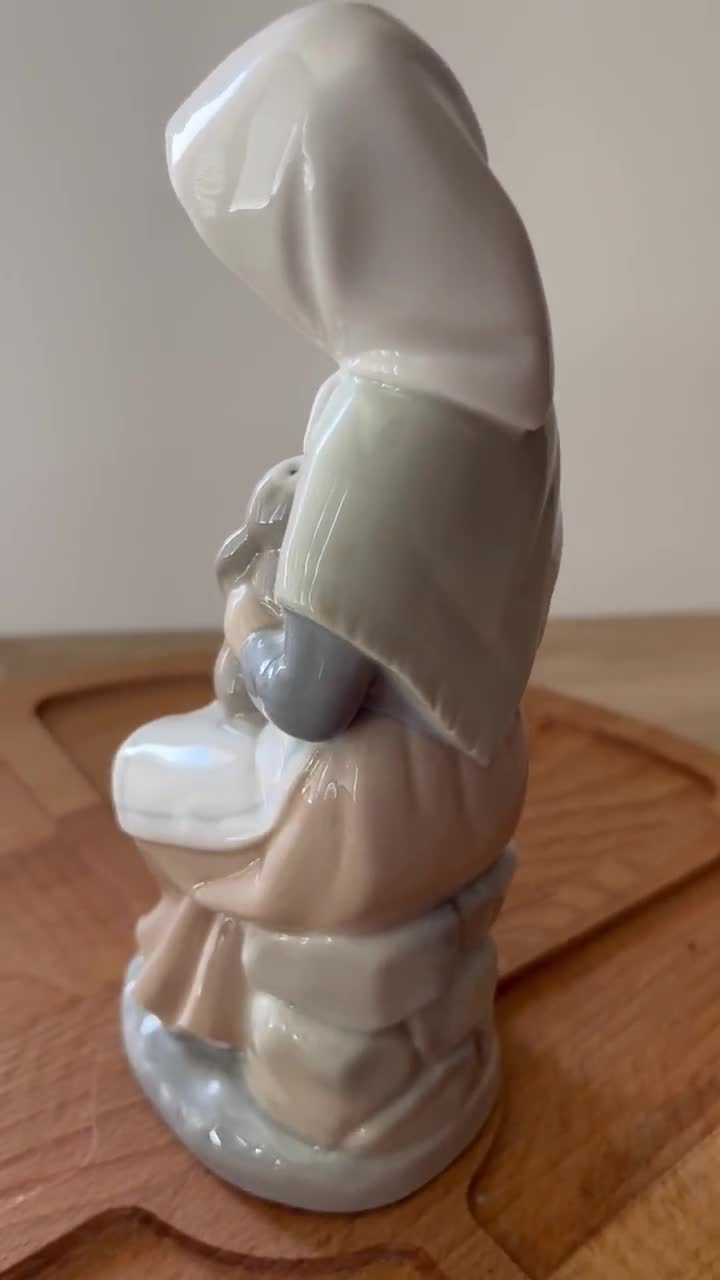 Vintage Zaphir Porcelain Figurine – Spanish Girl With Rabbit