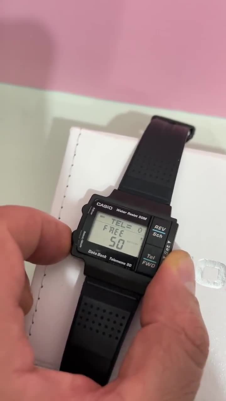 UNUSED ULTRA Rare Casio Db-57w Retro Collectibles Watch/ Databank