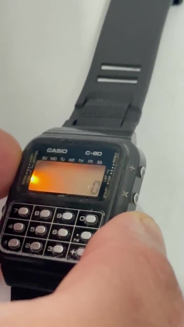 Vintage Casio C-80 Calculator/ Watch Module 133 Graphing