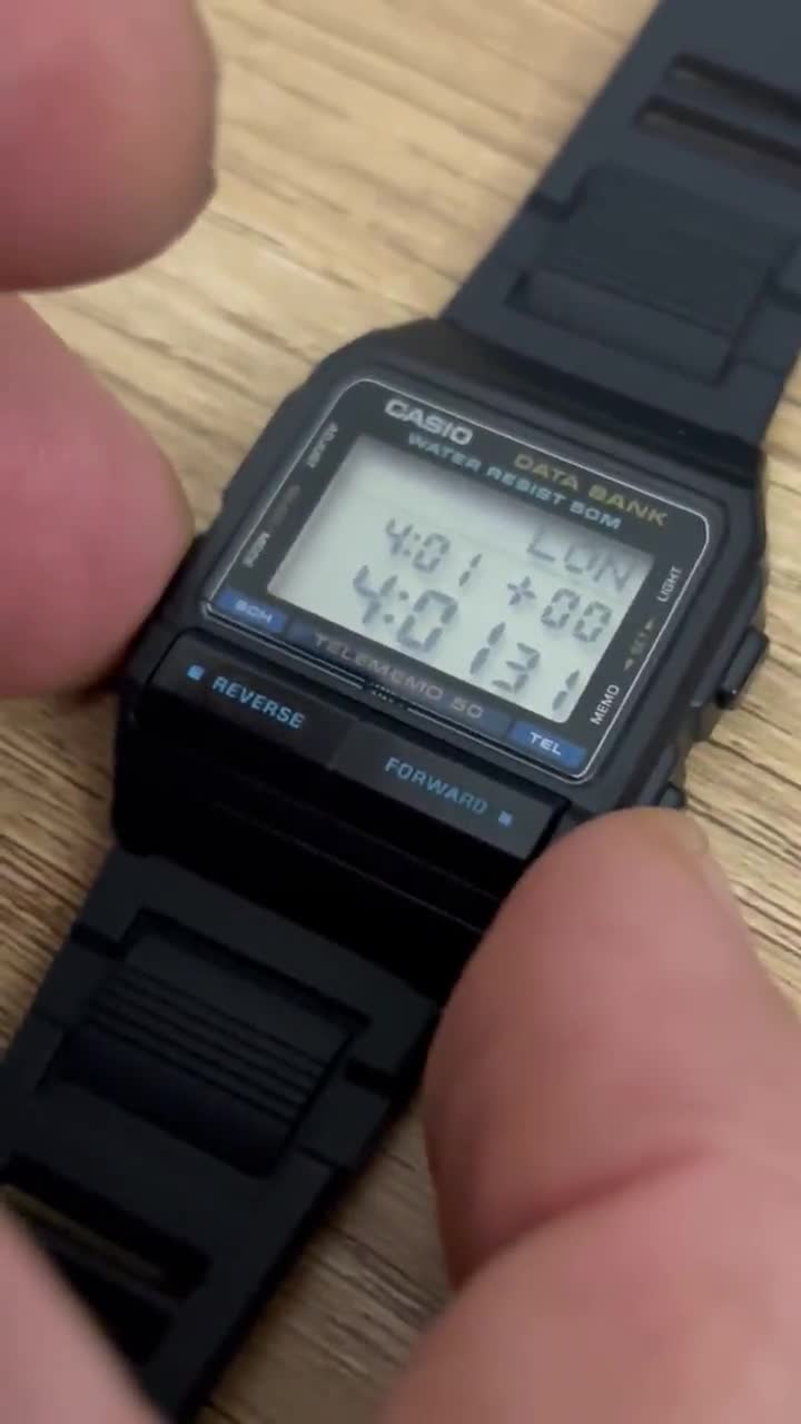 UNUSED Vintage Rare CASIO Databank 50 DB-55W/ Very Good Condition