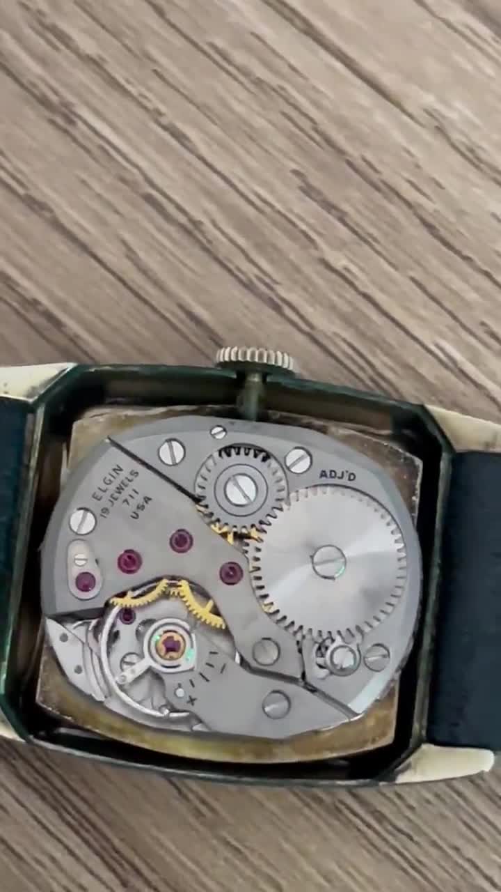 Vintage Elgin Manual Winding Watch : Wind-up 19 Jewels Usa 1940s