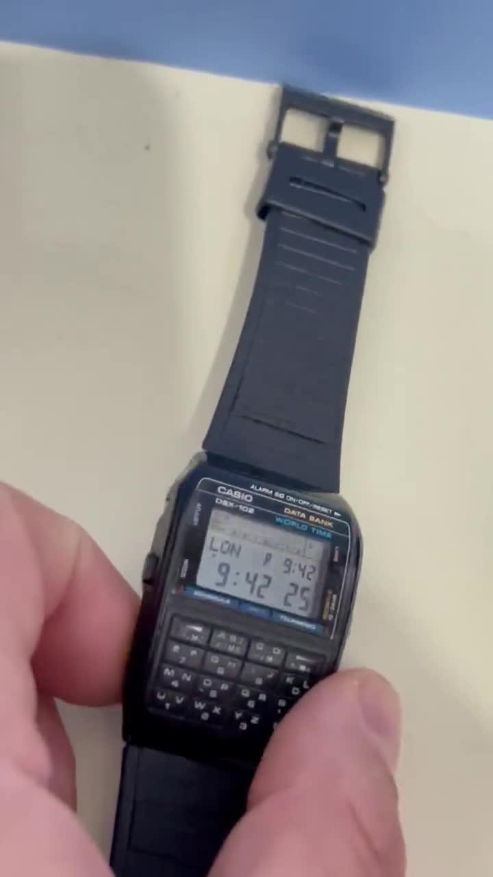 Vintage Rare Casio DBX-102, Vintage Calculator, Casio Watch, Watch