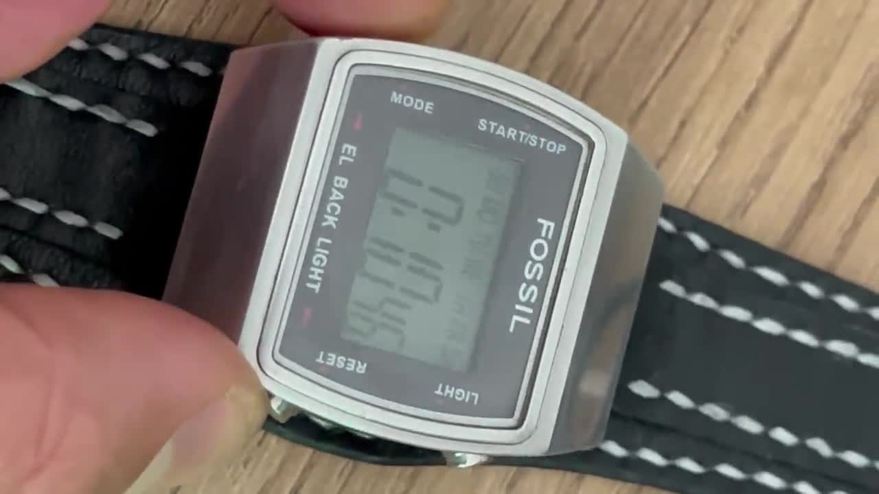 Buy RARE Fossil Digital Watch Jr-8859 Retro: Special Handmade