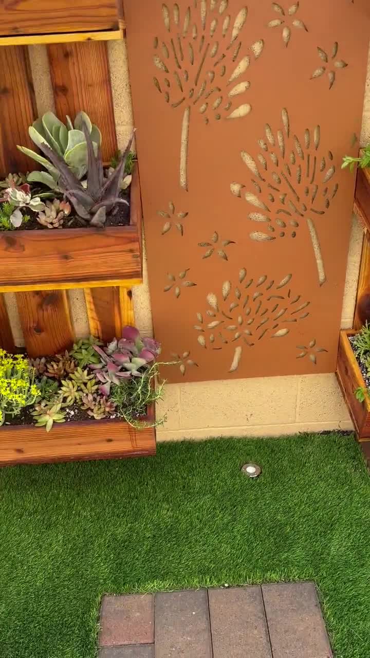 Unique Garden Sculpture Outdoor Metal Privacy Screen Art - Etsy