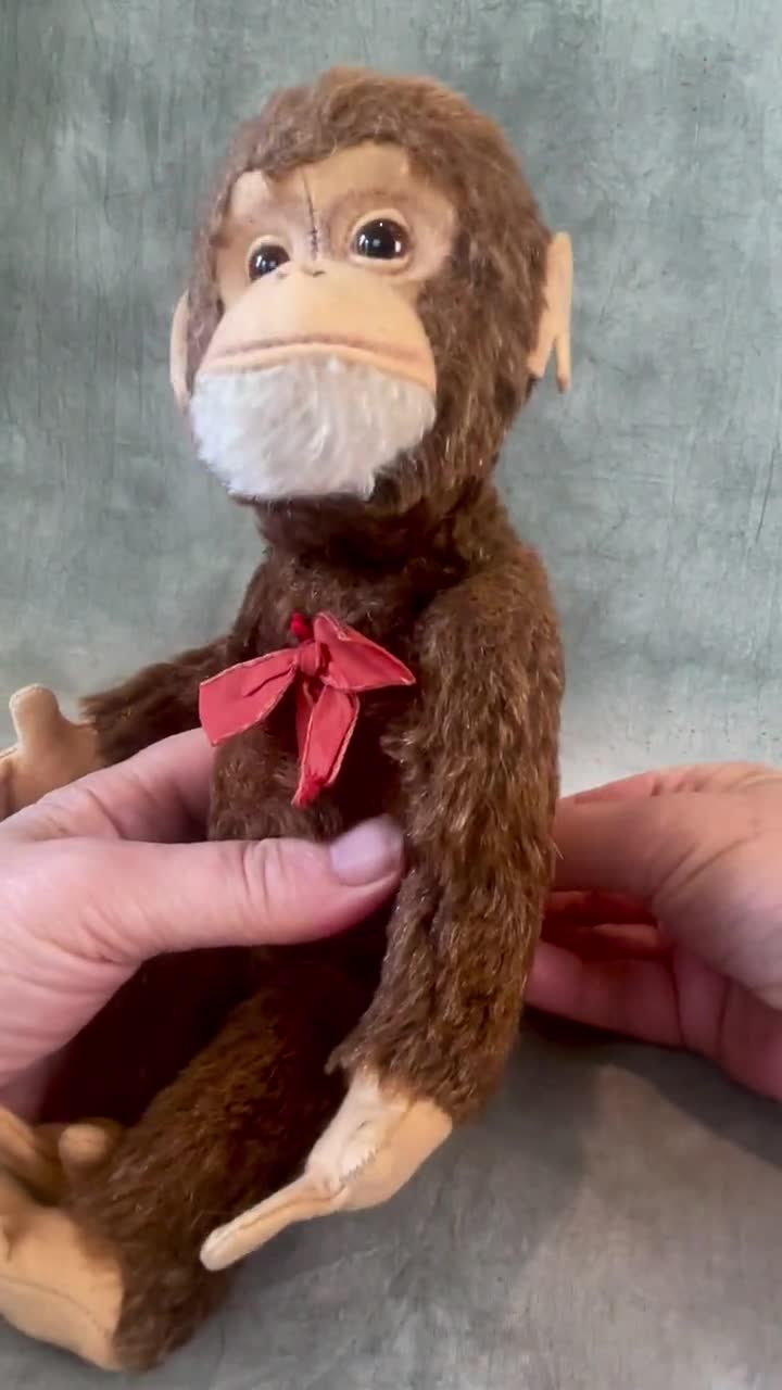 Vintage Schuco Yes/no Monkey: 1950s Mohair Plush Toy, RARE - Etsy