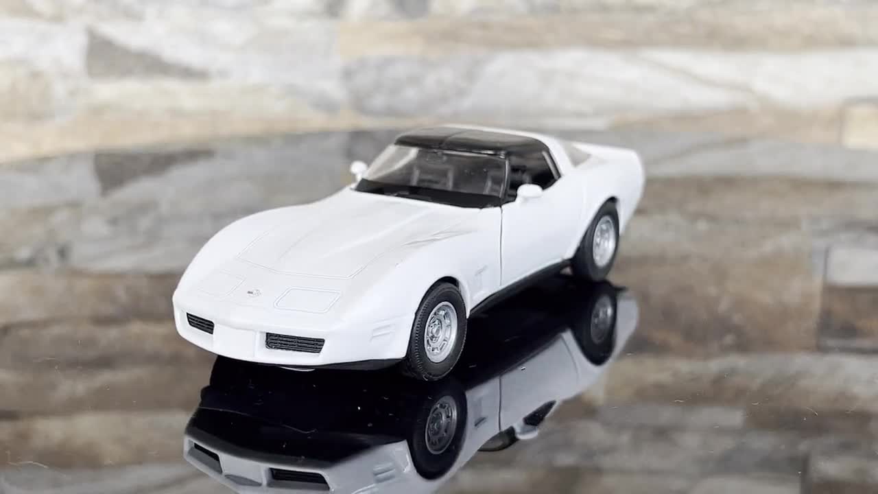 Chevrolet Corvette 1982, Model Car, 1/36 Diecast Car, 1/36 Scale