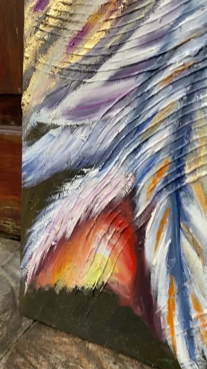 ネイティブアメリカン女性の油絵、先住民アート（19.7x23.6インチ