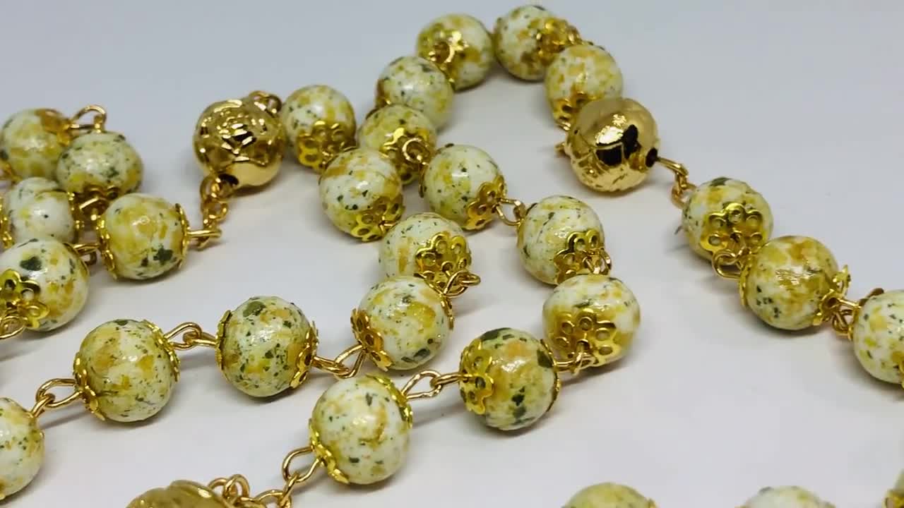 Rosary Made Using YOUR Dried Flower Petals, Funeral Casket