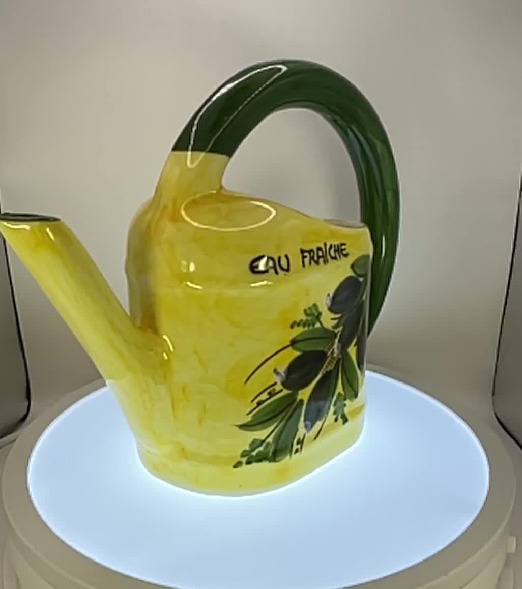 見事なフランス製ヴィンテージハンドメイドの陶器製真水/水差し