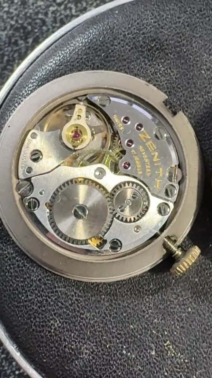 Vintage Zenith Movado Museum Watch: Gold Plated, Swiss Made, 1950s