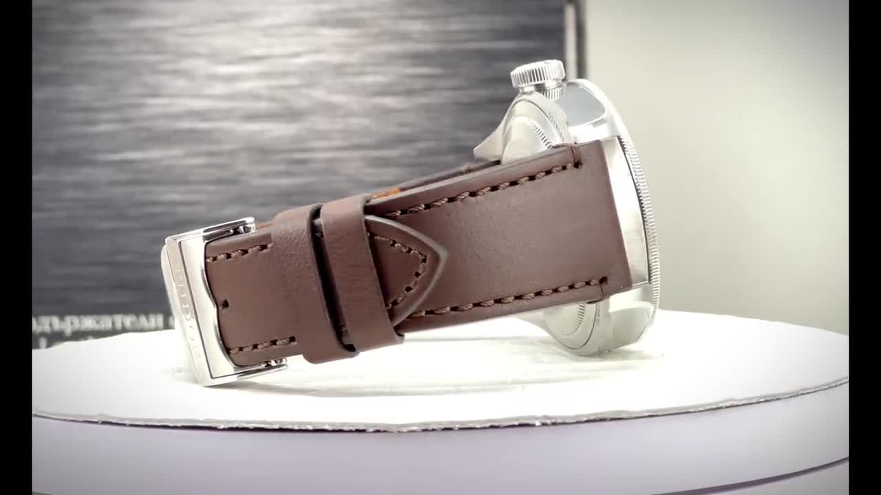 Tudor Black Bay GMT Leather Strap, Brown Leather Watch Band