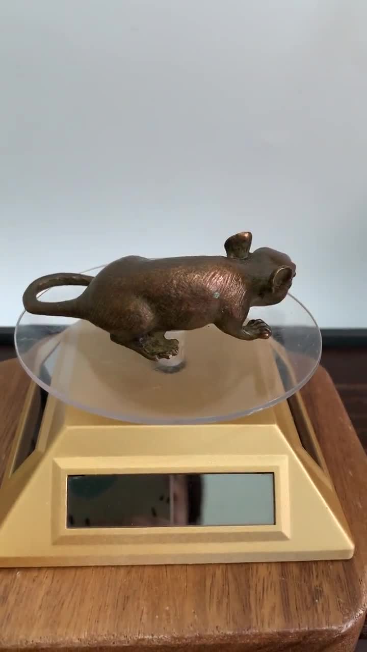 ブロンズ彫刻のネズミ像。ホームデコレーション - Etsy 日本